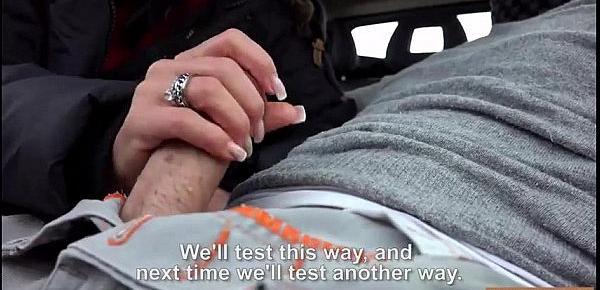  Hitchhiker Vicky Love banged by stranger in the backseat